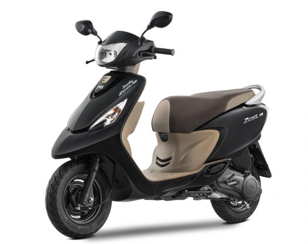 2017 TVS Scooty Zest 110 - Matte Color options, DRL, Dual Tone seat colors