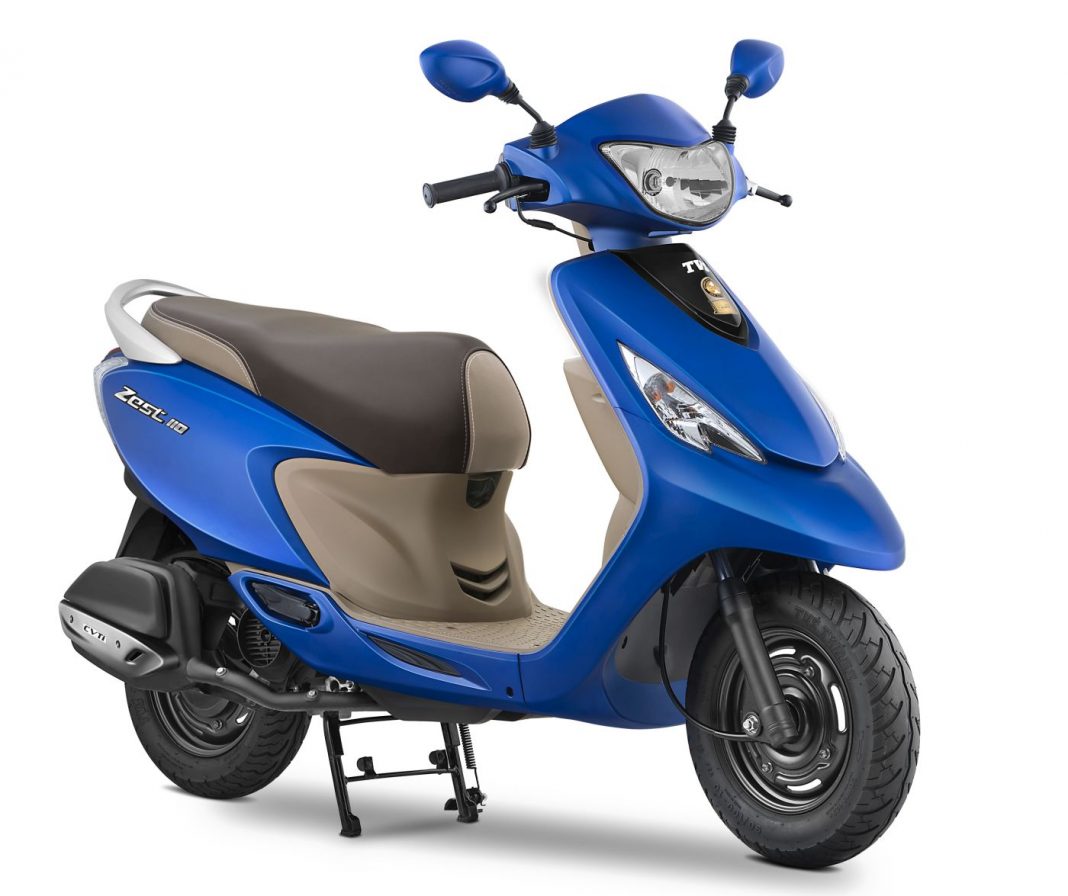 2017 TVS Scooty Zest 110 - Matte Color options, DRL, Dual Tone seat colors